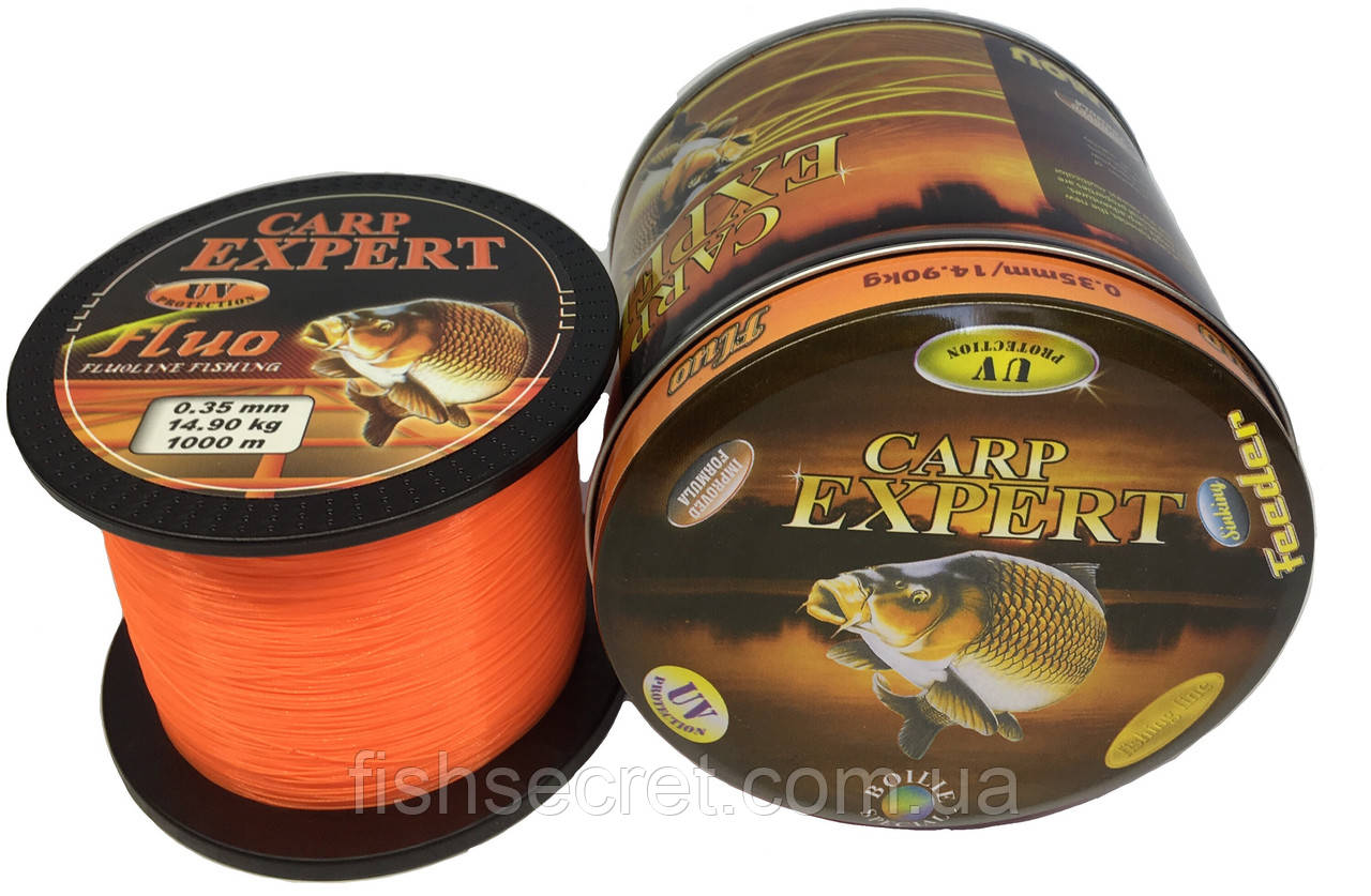 Рибальська волосінь Carp Expert UV Fluo Orange 1000м. 0.25