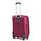 Валіза Wings 1706 тканинна Маленька (S) на 4 колесах Бордова, фото 3