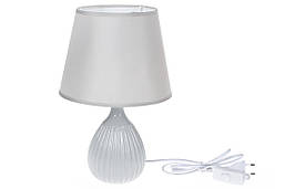 Лампа настільна з абажуром, колір: французька сірий 33 см