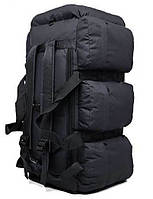 Сумка-рюкзак тактична xs-90l3 чорна, 90 л
