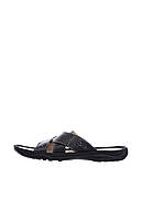 Шльопанці Berg сині натуральна шкіра виробництво Україна Berg137Kblue - розмір 46 (29,3 см)