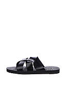 Шльопанці чоловічі чорні натуральна шкіра Україна On The Top — розмір 41 (26,4 см) (модель: TopXX-16Black)