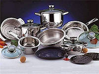 Набор посуды из нержавеющей стали Zepter ZP-1610 (16 предметов) кухонная посуда набор на подарок