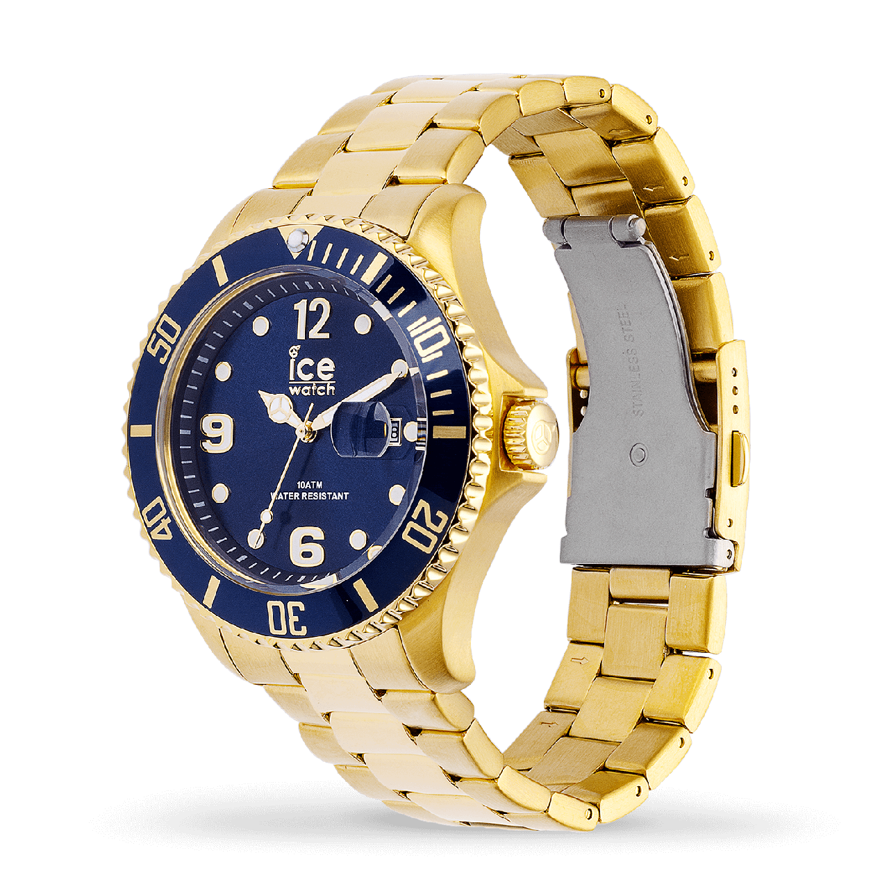 Годинник Ice Watch Ice Steel Gold/Blue Quarz (0116762) (розмір L)