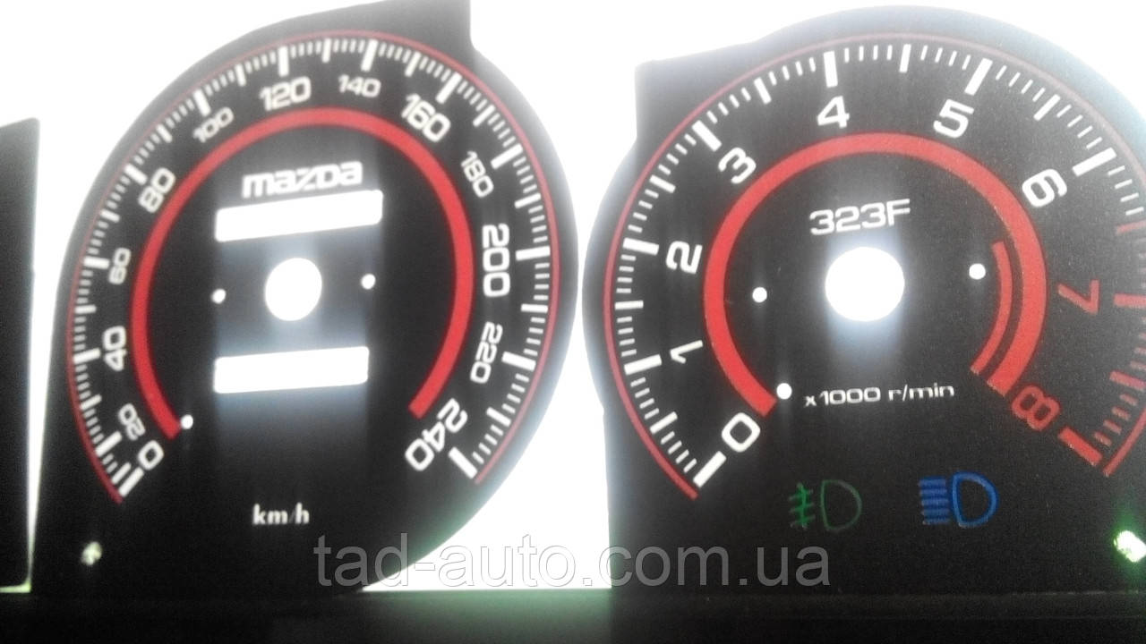 Шкалы приборов Mazda 323F BA тюнинг