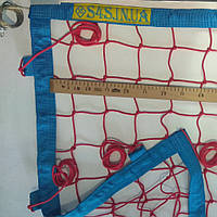 Сетка для пляжного волейбола «ПЛЯЖНЫЙ ВОЛЕЙБОЛ СТАНДАРТ» сетка волейбольная с тросом красно-синяя