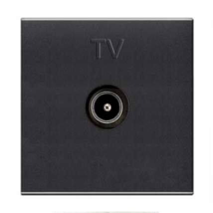 Розетка телевізійна TV N2250.7 AN антрацит Zenit ABB NIESSEN
