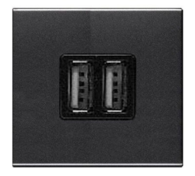 Розетка USB N285 AN антрацит Zenit ABB NIESSEN