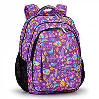 Яркий школьный рюкзак для девочки Dolly 534 Фиолетовый 39х30х21см