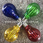 Світлодіодна лампочка Filament А60 4 Вт Е27 синя прозора, фото 3