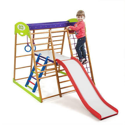 Дитячий спортивний комплекс для квартири Карамелька Plus 2 SportBaby, фото 1