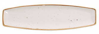 Тарелка мелкая прямоугольная белая / Блюдо прямоугольное белое - 37 х 10 см (ALT Porcelain) Sahara