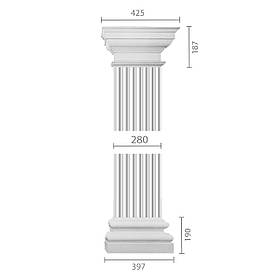 Пілястра з гіпсу, гіпсова пілястра ка-87