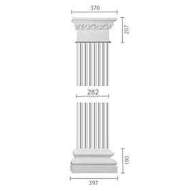 Пілястра з гіпсу, гіпсова пілястра ка-90
