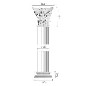 Пілястра з гіпсу, гіпсова пілястра ка-97