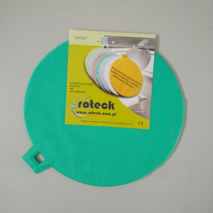 Вкладки для плювальниці ROTECK Польща – 50 шт/уп, зелені