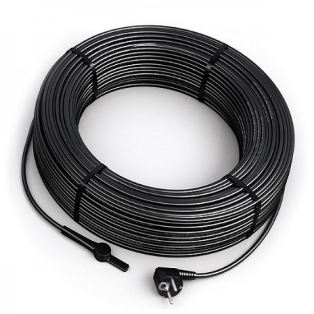 Нагрівальний кабель з вбудованим термостатом PFP 660 Вт/ 58 м для обігріву труб