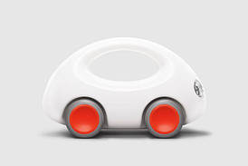 Іграшка "Перший Автомобіль" для дітей від 1 року (світиться в темряві) ТМ Kid O Білий 10470