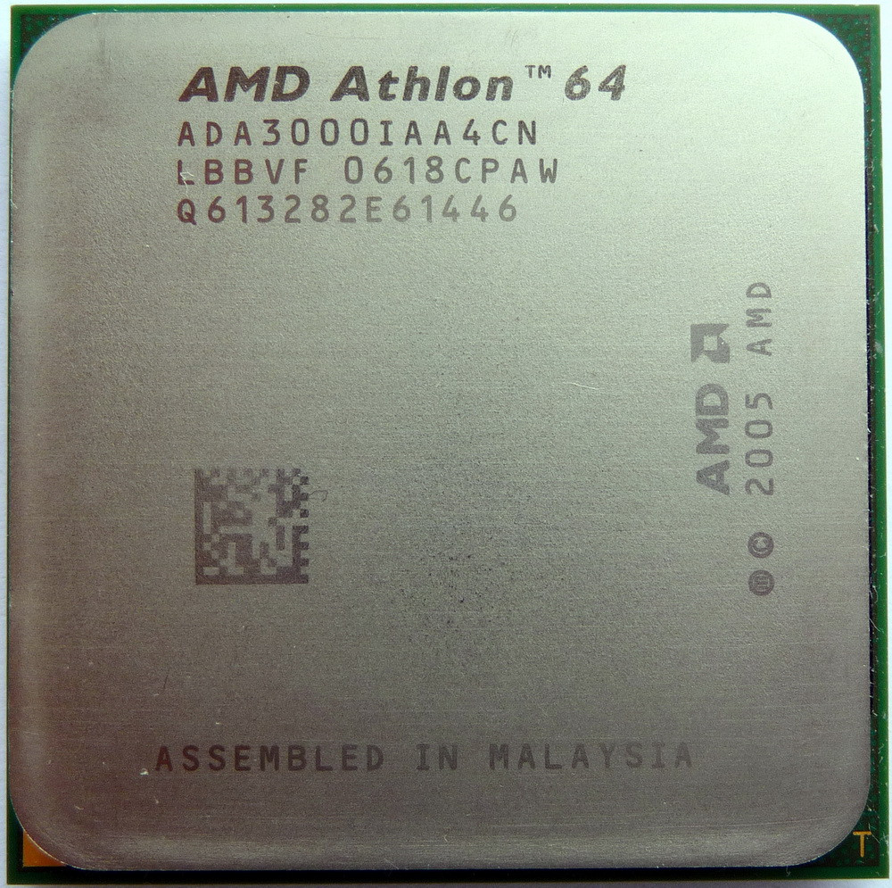 Процесор AMD Athlon 64 3000+ (1×2.0GHz/512Kb/AM2) БУ