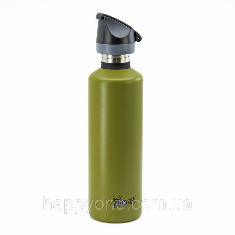 Спортивна пляшка для води Cheeki Single Wall Active Khaki (750 мл), фото 1
