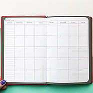 Мотивувальний планер щоденник "My perfect day" червоний (українська мова), фото 3