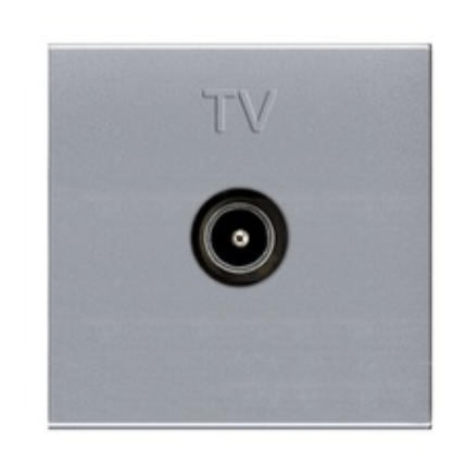 Розетка TV N2250.7 PL алюміній Zenit ABB NIESSEN