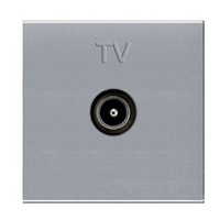Розетка TV N2250.7 PL алюміній Zenit ABB NIESSEN