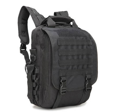 Сумка-рюкзак тактична TacticBag A28 чорна, 30 л, фото 1