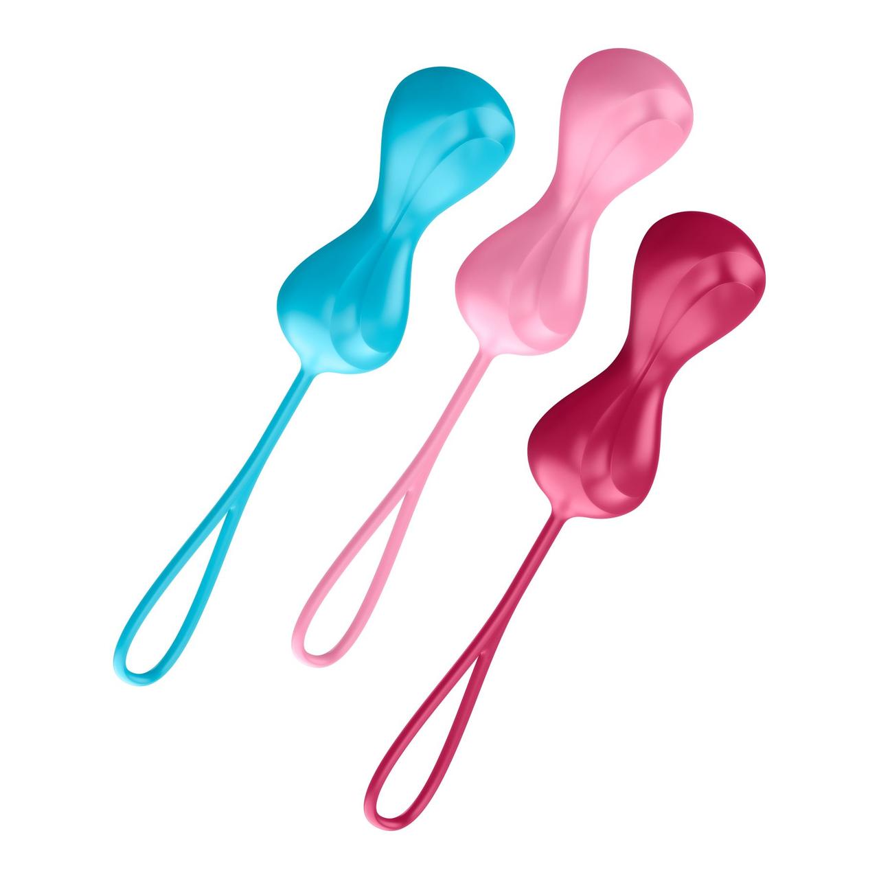Вагінальні кульки зі зміщеним центром ваги Satisfyer balls C03 double (set of 3)