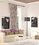 Тканина для штор, скатертини, римської штори, покривал тефлоновеві троянди та написи, фото 5