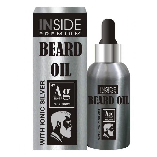 Mаслі для бороди Inside Premium Beard Oil silver з феромонами 30ml