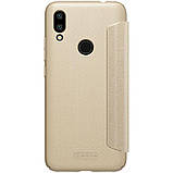 Nillkin XIAOMI Redmi 7 - Sparkle Leather Case Gold Чохол Книжка, фото 5