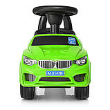 ✅ Машинка каталка-толокар БМВ на колесах з гумовим покриттям BMW для хлопчиків Bambi M 3147B-5, зелений, фото 6