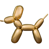Кулі повітряні ШДМ 260 хром золотий (100 шт/уп), Китай