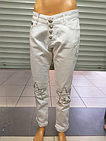 Білі джинси бойфренд AMN із зіркою