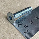 Гвинт потай з внутрішнім шестигранником Inbus DIN 7991 М6х35 мм. Білий цинк, фото 2