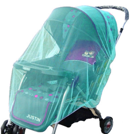 Універсальна антимоскітна сітка для великої і прогулянкової коляски Бірюзова, фото 1