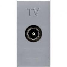 Розетка TV N2150.7 PL алюміній 1 модуль Zenit ABB NIESSEN