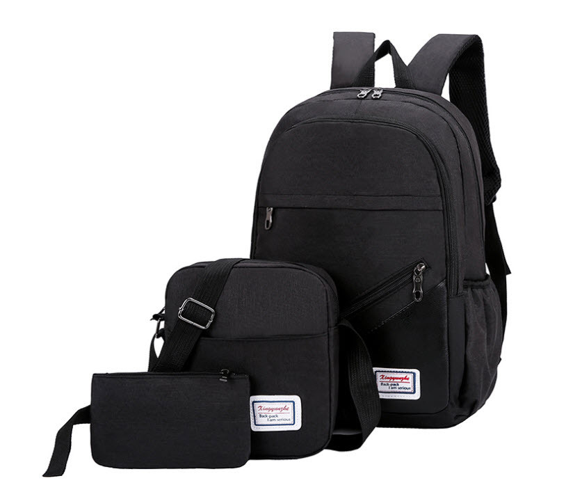 Стильний шкільний тканинний набір 3в1 рюкзак поштарка пенал