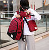 Стильний шкільний тканинний набір 3в1 рюкзак поштарка пенал, фото 10