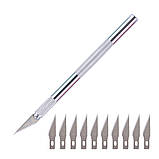 Набір №2, входить тільки 10 однакових змінних лез для макетного ножа., фото 2