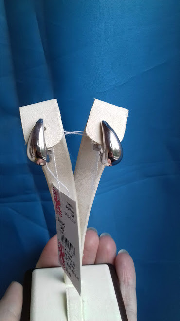 Срібні сережки "Комета", фото 1