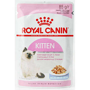 Вологий корм Royal Canin Kitten Instinctive для кошенят (желе), 0,085КГ 12 шт.