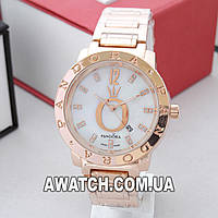 Женские кварцевые наручные часы Pandora 6301-16 / Пандора на металлическом браслете бронзового цвета
