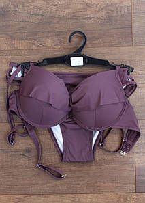 Оптом купальник жіночий 36-44р. №14-11 Бузковий