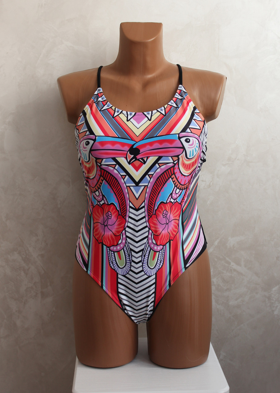 Злитий купальник 38-46р. №13-013