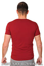 Футболка чоловіча CALVIN KLEIN 22-718-0 (22-B718-0) бордова, фото 3