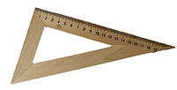 Треугольник деревянный 22 см 60х90х30, ЛК-009-МВ/Ц351029У KNZ