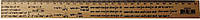 Линейка деревянная 30 см (300 мм) с формулами тригонометрия 103043