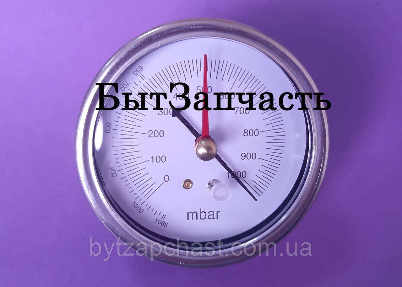 Вакууметр для вимірювання тиску Value 310500301, 2 стрілки , присоедин. з низу